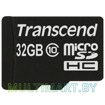 Карта памяти Transcend microSDHC Class 10 32 Гб + SD адаптер (TS32GUSDHC10)
